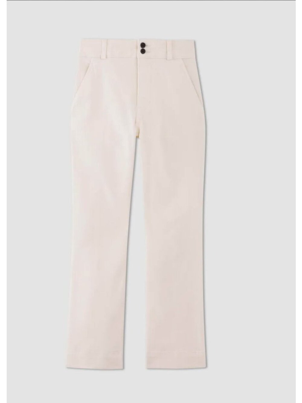 Everlane Kick Flare Organic Cotton Pants Women's Size 12 Off White New W/ Tags!